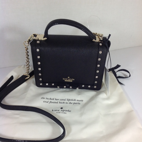 kate spade purse with rhinestones